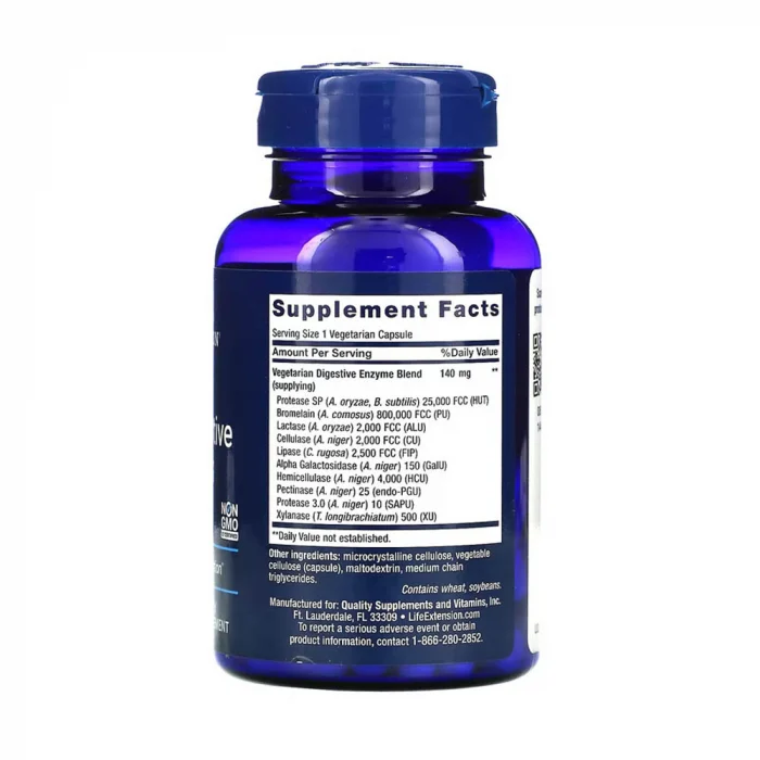 Life Extension Enhaced Super Digestive Enzymes 60 vcaps 2