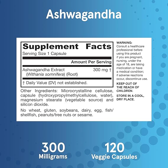Jarrow Formula Ashwagandha 300mg 120 vegan capsule 2