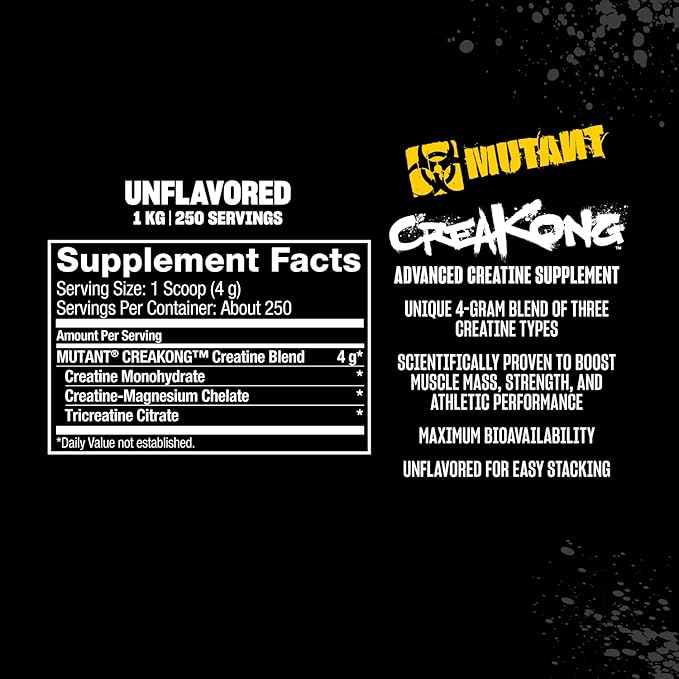 Mutant Creakong Advanced Creatine 1000g Unflavoured 2